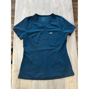 Figs Catarina One-Pocket Scrub Top in Teal Green Size Small